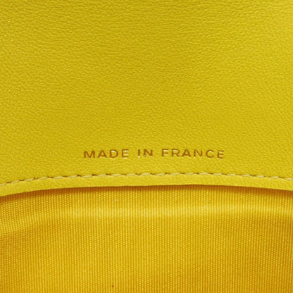 Chanel Long Wallet Boy Chanel Flap Coco Mark Quilted Lambskin 27Th Series Matelasse Yellow A80286