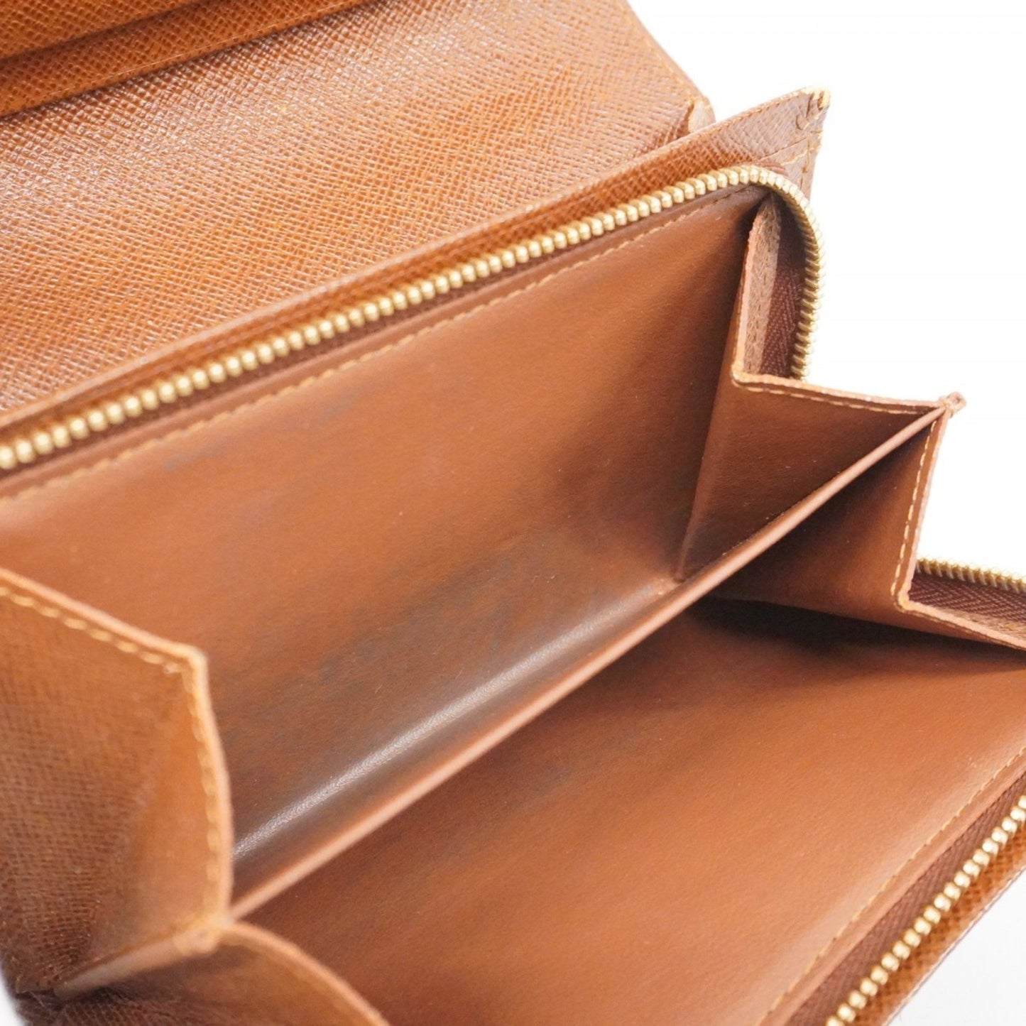 Louis Vuitton Monogram Porte Monnaie-Vieux-Tresor Wallet M61730 Brown