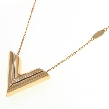 Louis Vuitton Necklace Essential V Mp1465 Gold Metal Pendant Long