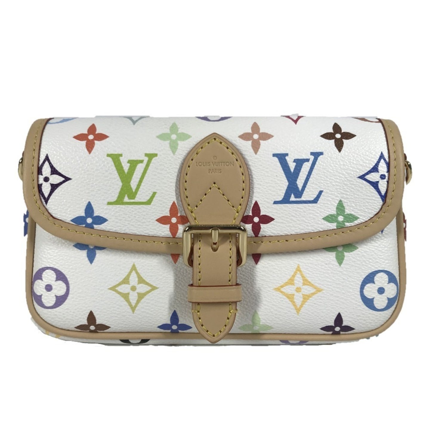 Louis Vuitton M14194 Monogram Multicolore Lv X Tm Nano Diane Murakami Collaboration Bag