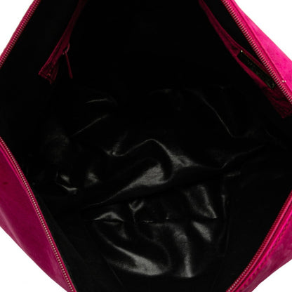 Bottega Veneta Tassel Crossbody Shoulder Bag In Pink Suede