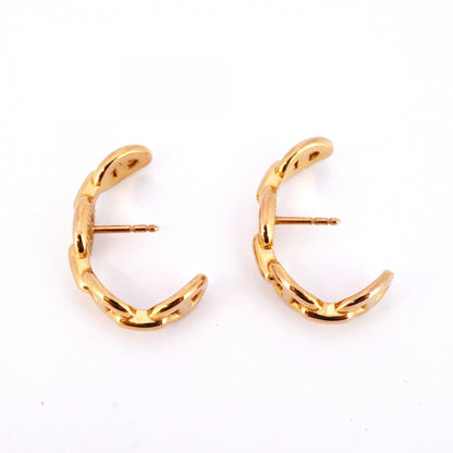Hermes Anchane Chaine D'Ancre Earrings In 18Kpg Pink Gold