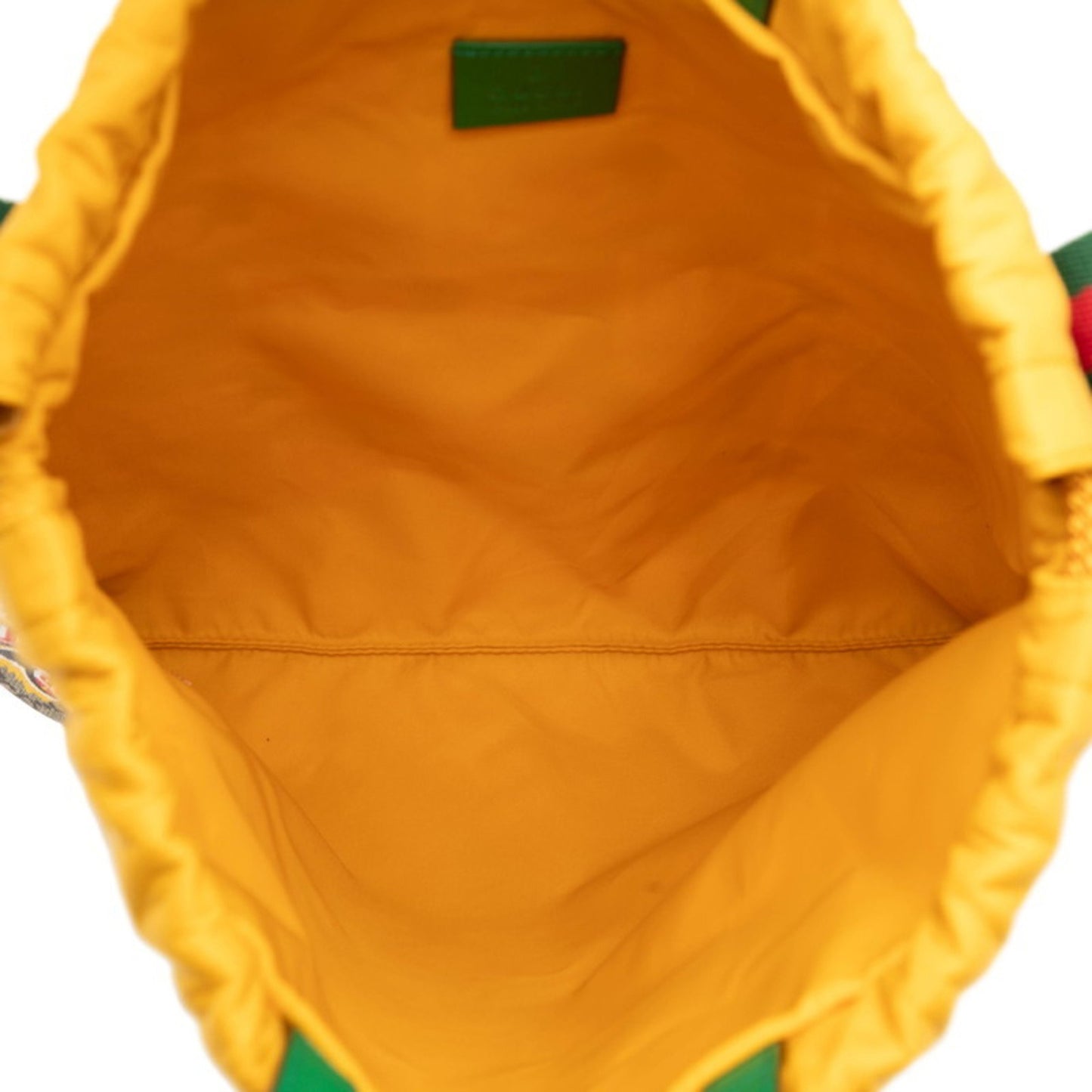 Gucci Gg Supreme Children'S Lion Motif Backpack 550775 Beige Yellow Leather