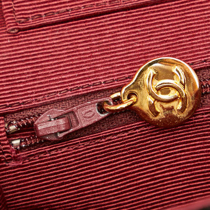 Chanel Half Moon Coco Mark Chain Shoulder Bag Black Suede