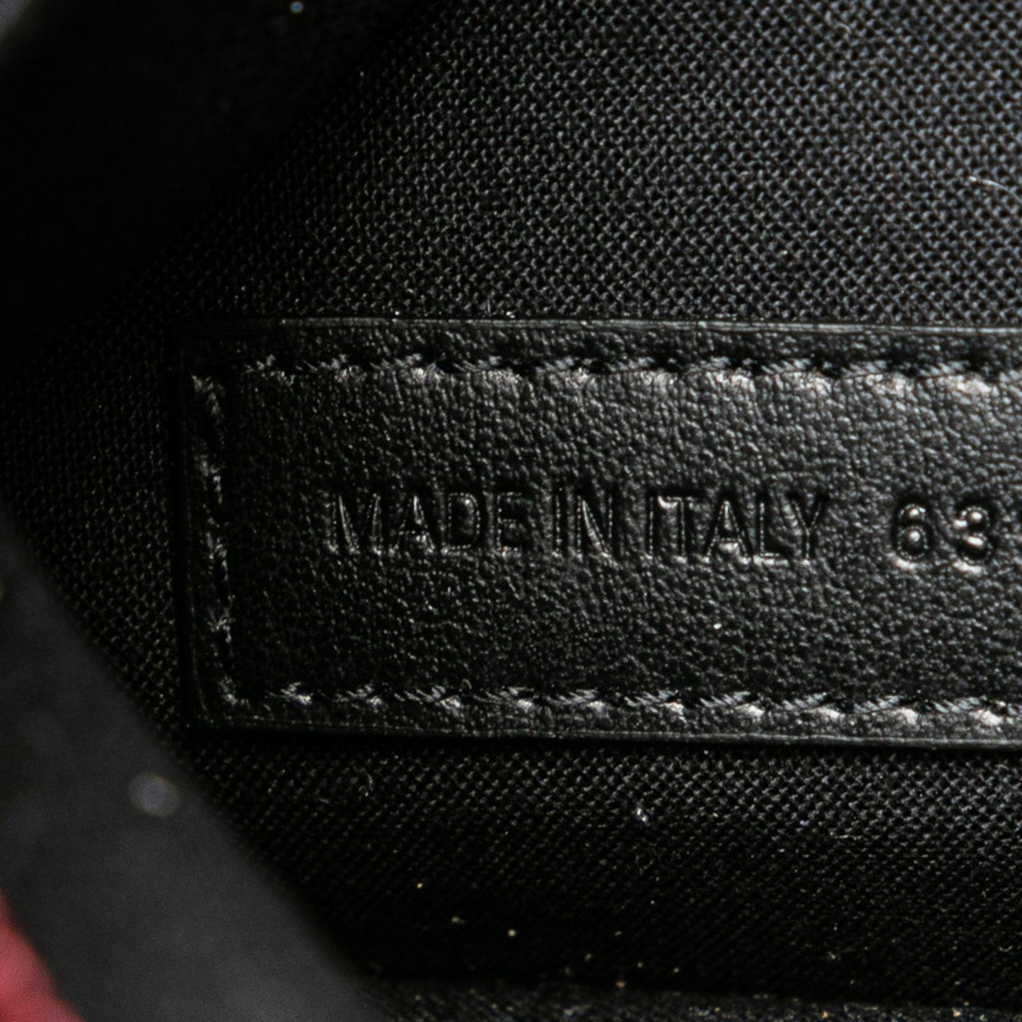 Balenciaga Logo Shoulder Bag 639497 Wine Red White Canvas Leather