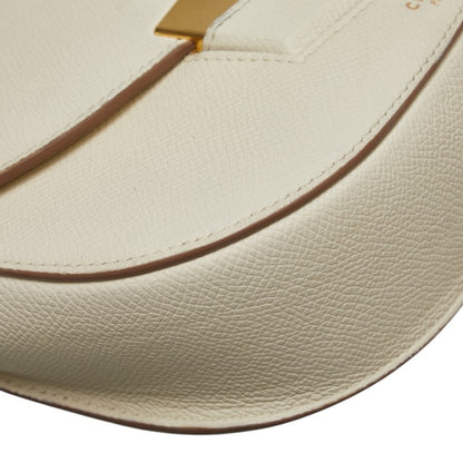 Celine Trotter Crossbody Shoulder Bag In White Leather