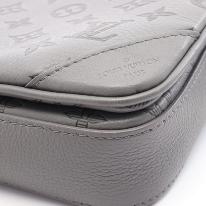 Louis Vuitton Trio Messenger Shoulder Bag In Monogram Shadow Leather