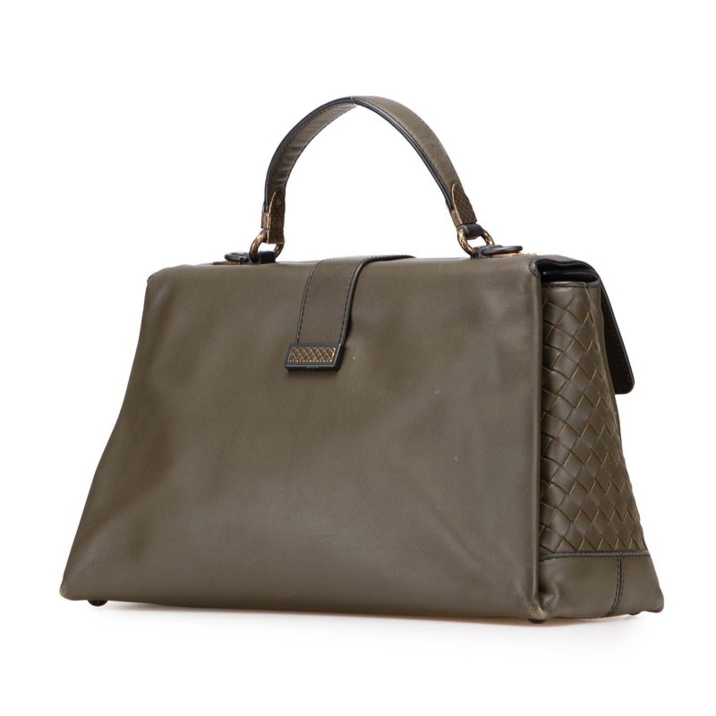 Bottega Veneta Intrecciato Piazza Handbag/Shoulder Bag