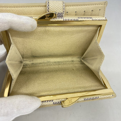 Louis Vuitton Damier Azur Portefeuille Viennois Wallet N61676 White
