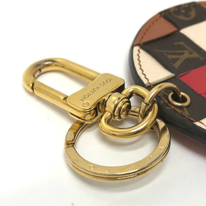 Louis Vuitton M68657 Porte Cle Monogram Check Key Ring Bag Charm Keychain Leather