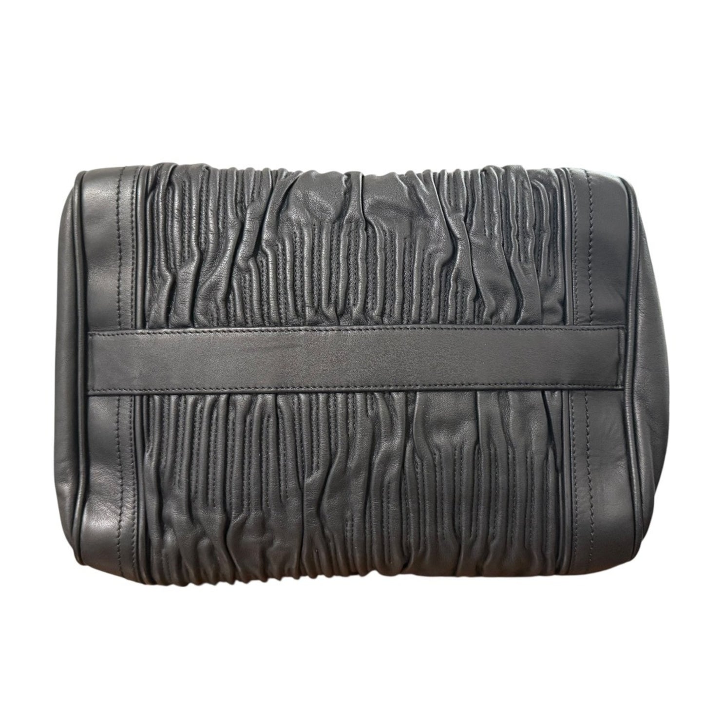 Bally Guendalina-Tg Nappa Leather Gathered Boston Bag