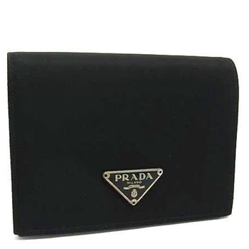 Prada Prada Triangle Wallet - Black Tessuto Nylon Bifold