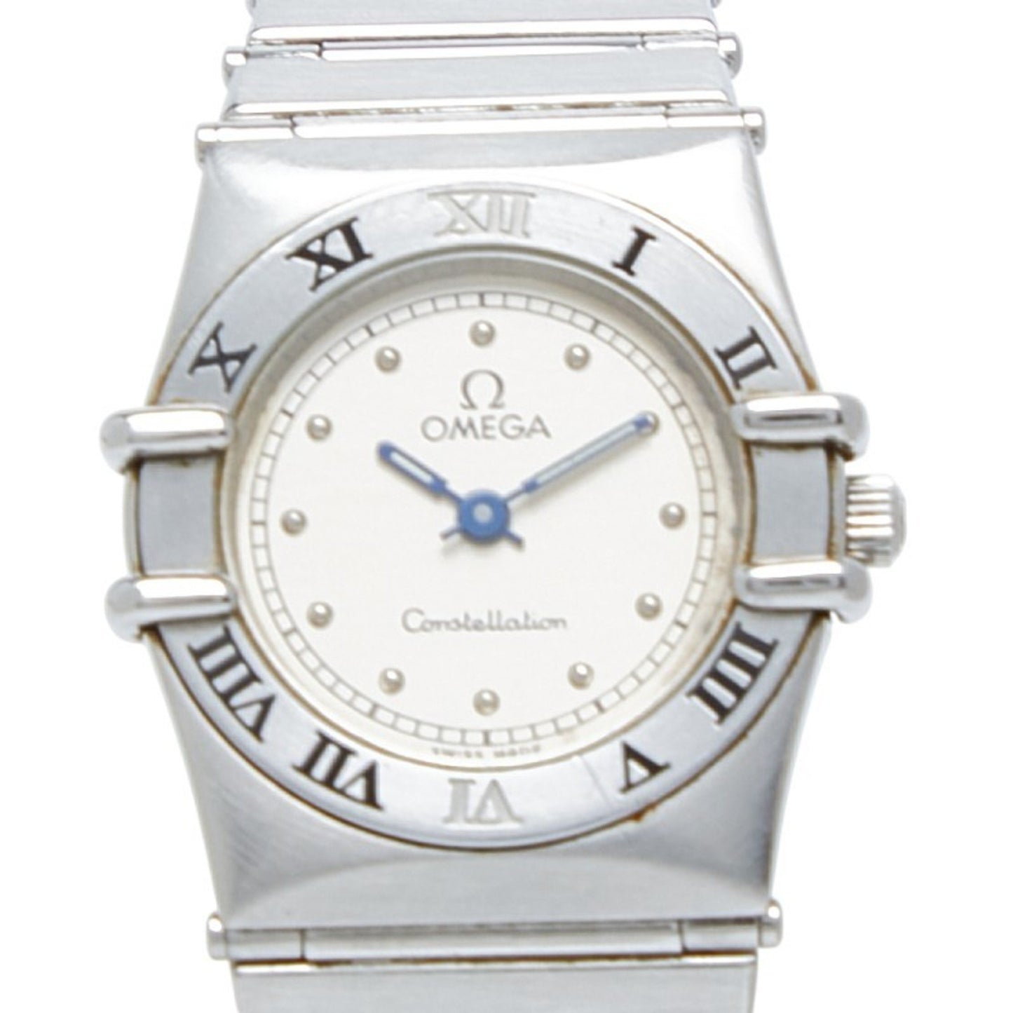 Omega Constellation Quartz Watch With Silver Dial And Stainless Steel