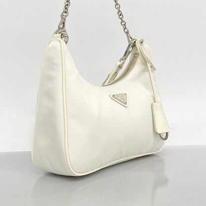 Prada Shoulder Bag Nylon White