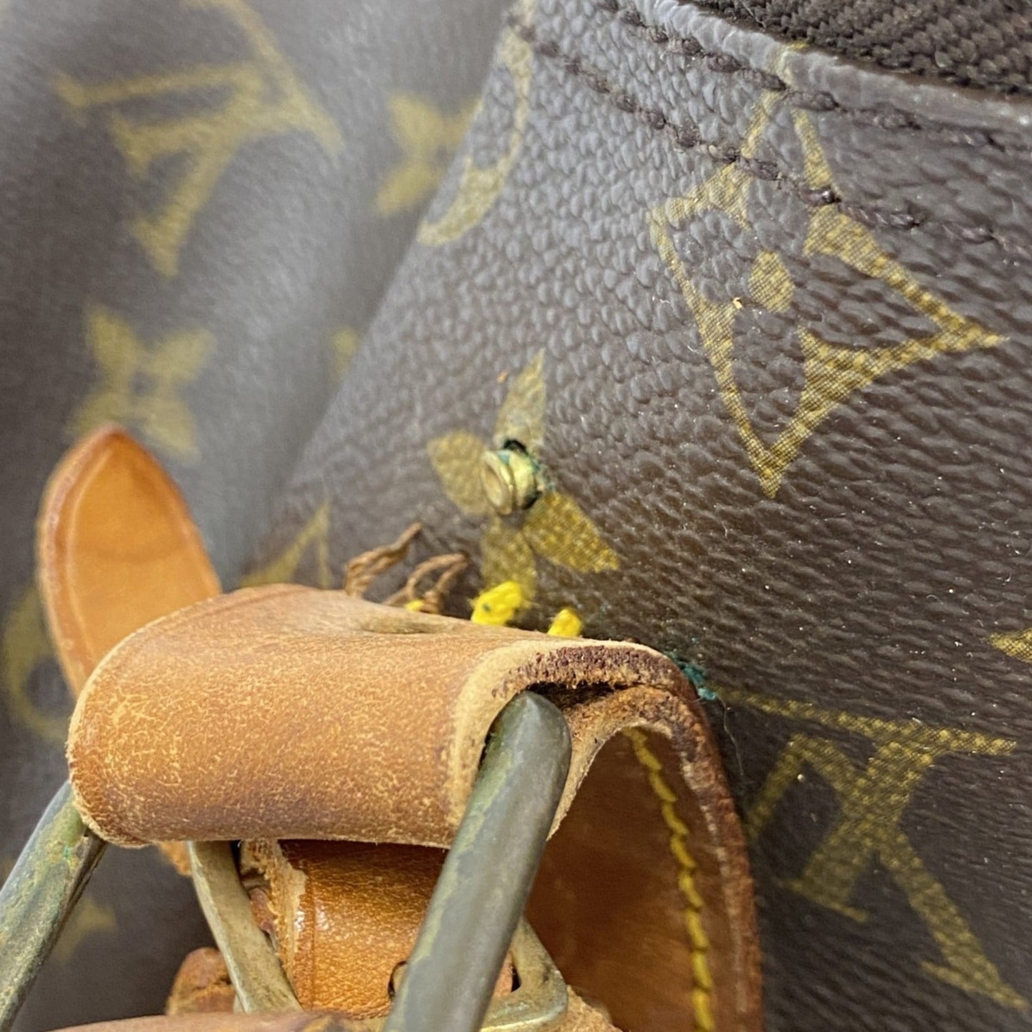 Louis Vuitton Monogram Keepall Bandouliere 45 Boston Bag M41418 Brown