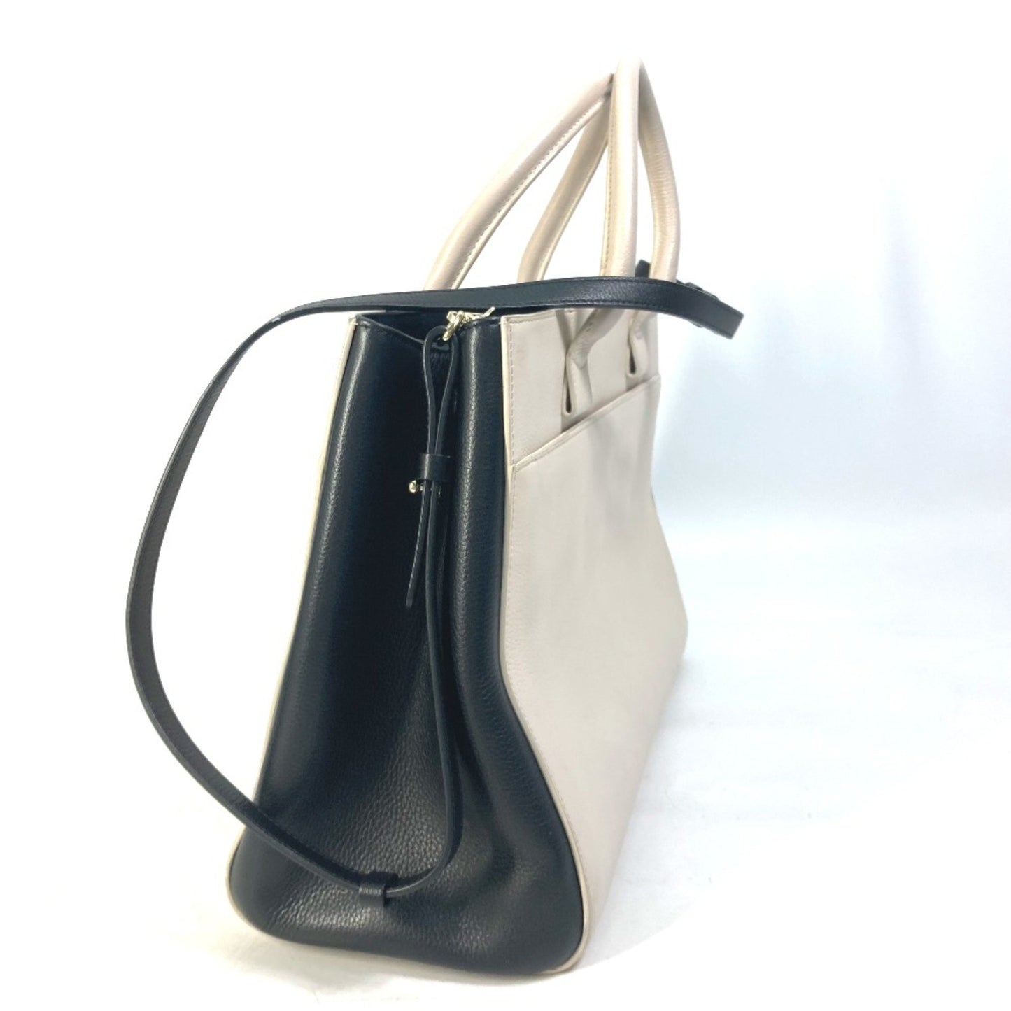 Chanel Cc Mark Bicolor 2Way Shoulder Bag Crossbody Hand Bag Beige