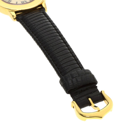 Cartier Mastrondo W1008743 Silver Leather Watch