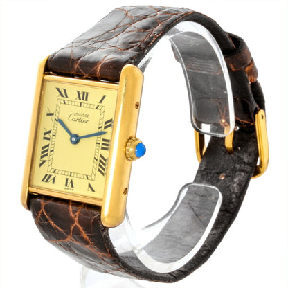 Cartier Must Tank Lm Vermeil Watch 590001