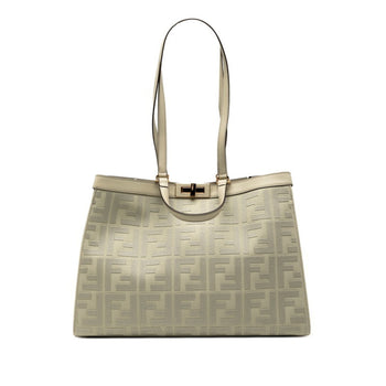 Fendi Zucca X Tote Medium Tote/Shoulder Bag 8Bh374 Green Tea Canvas