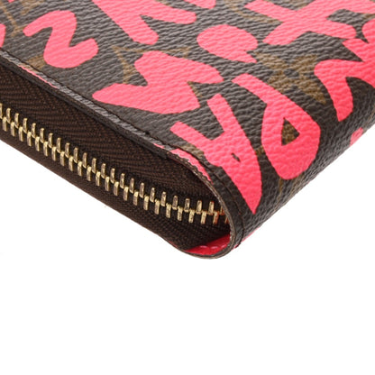 Louis Vuitton Louis Vuitton Monogram Graffiti Zippy Wallet Fuchsia M93710