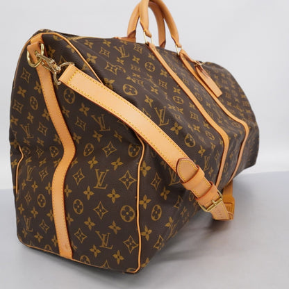 Louis Vuitton Monogram Keepall Bandouliere 60 Boston Bag M41412 Brown
