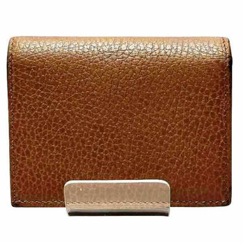 Gucci Gg Marmon 456126 Beige Leather Bi-Fold Wallet