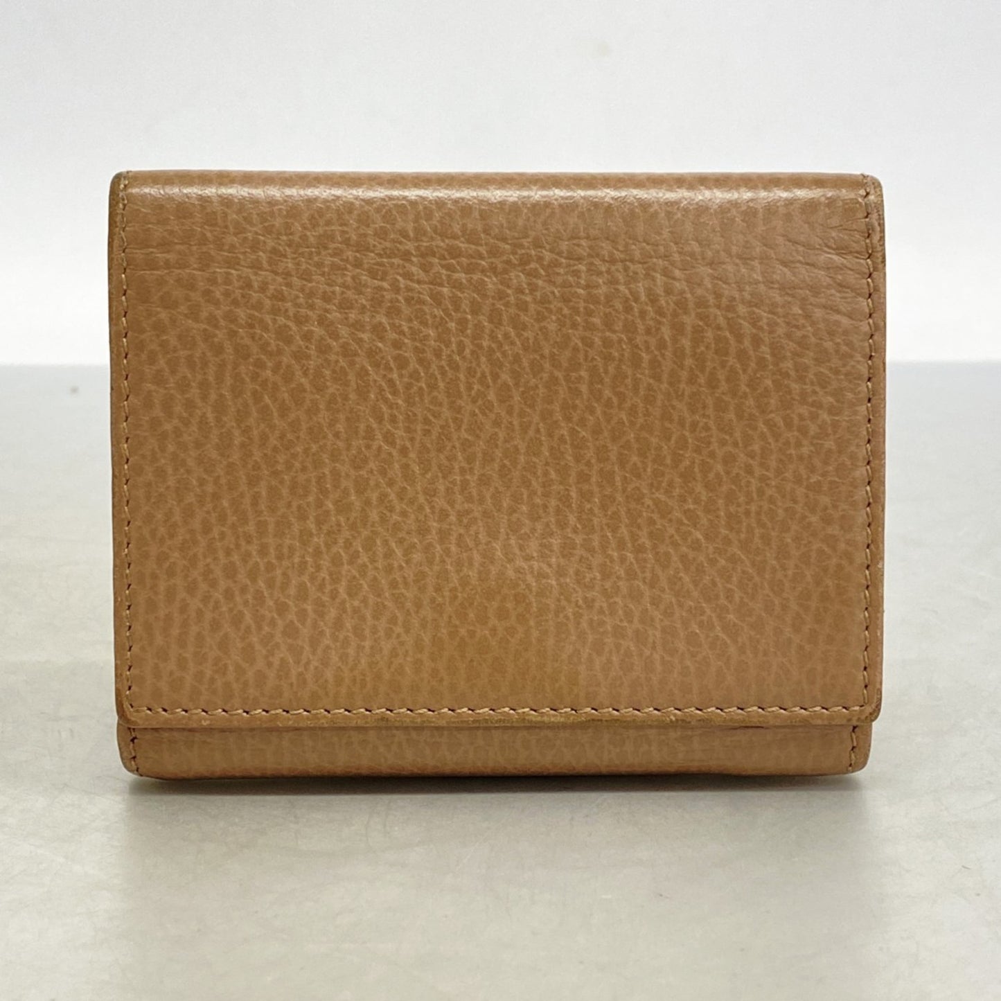 Gucci Gg Marmont Tri-Fold Wallet 474746 Leather Brown