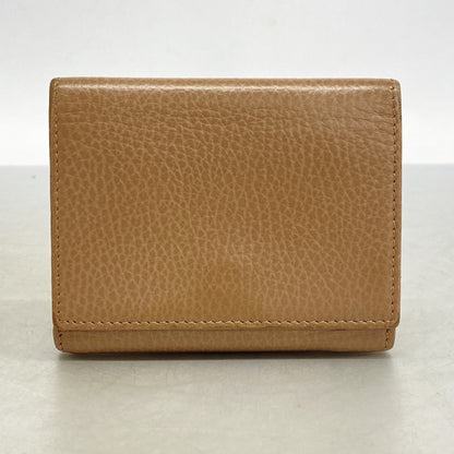 Gucci Gg Marmont Tri-Fold Wallet 474746 Leather Brown