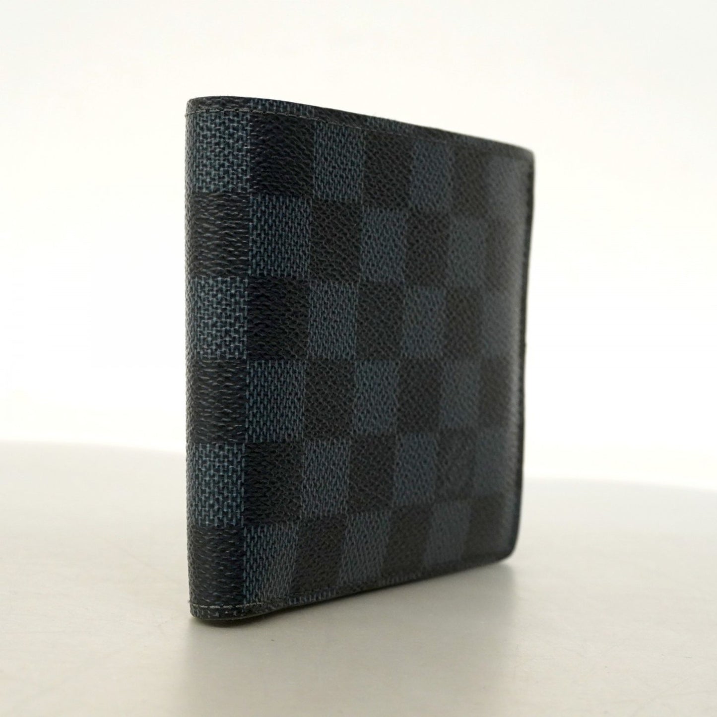 Louis Vuitton Damier Cobalt Portefeuille Marco Wallet N63213 Navy Black