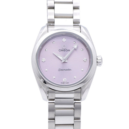 Omega Seamaster Aqua Terra 4-Piece Diamond Watch 220.10.28.60.60.001 Quartz Stainless Steel