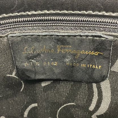 Salvatore Ferragamo Shoulder Bag In Black Leather