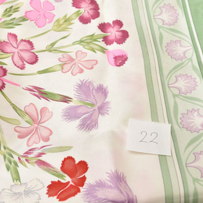Hermes Scarf Muffler Hermes Carre 90 Silk Twill Oeilletssauvagesetautrescaryophyllees Wild
