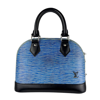 Louis Vuitton Alma Bb Handbag In Epi Denim And Leather