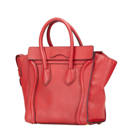 Celine Luggage Nano Shopper Handbag Leather