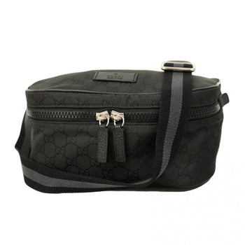 Gucci Gg Nylon Waist Bag 449182 Black