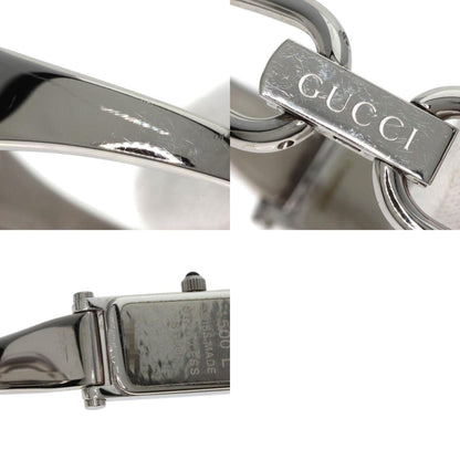Gucci 1500L Square Face Bangle Watch Stainless Steel Ss