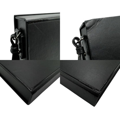 Fendi Shoulder Bag Leather Black