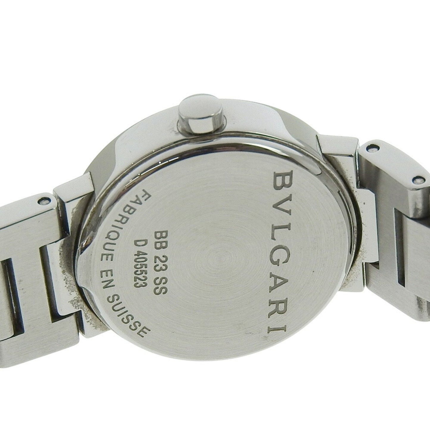 Bvlgari Watch Bb23Ss Stainless Steel Quartz Analog Display White Dial