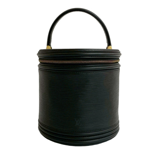 Louis Vuitton Vintage Cannes Epi Leather Handbag Vanity Bag Noir Black 13489