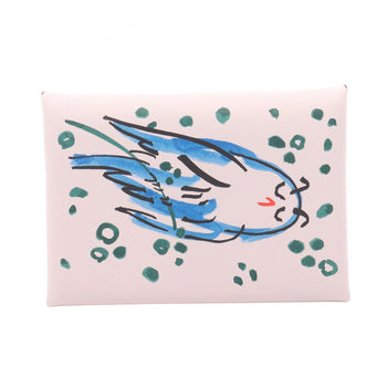 Hermes Herms Calvi Duo Compact Spring Owl Wallet/Coin Case Leather Wallet In Swift Leather
