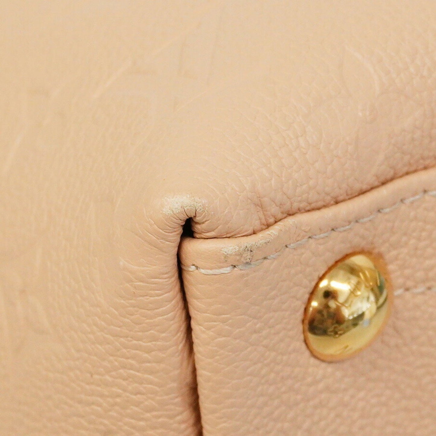 Louis Vuitton Monogram Empreinte V Tote Mm Beige Rose Creme 2-Way Bag