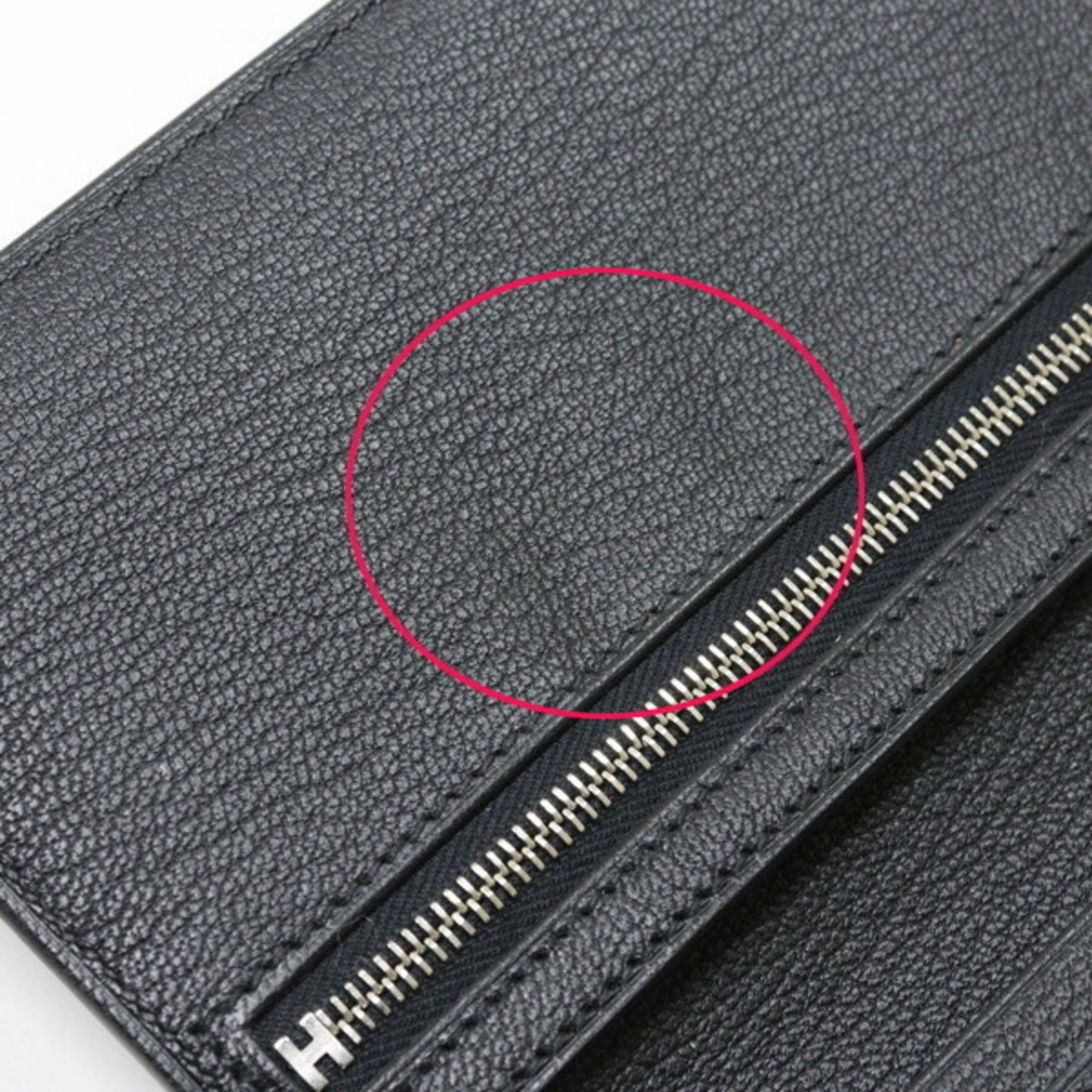 Hermes Herms Bearn Soufflet Black Chevre Mysore B Stamp (2023) Long Wallet