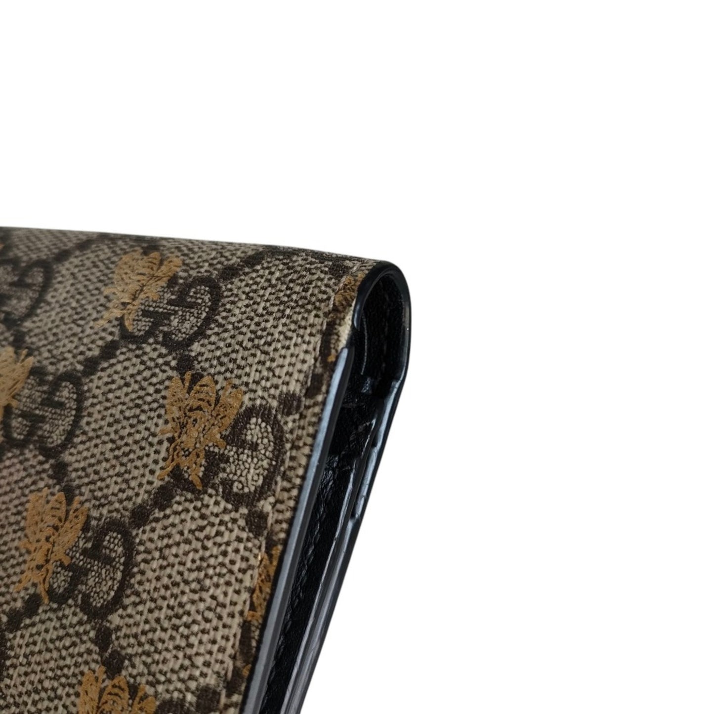 Gucci Michele Gg Supreme Bee Compact Wallet