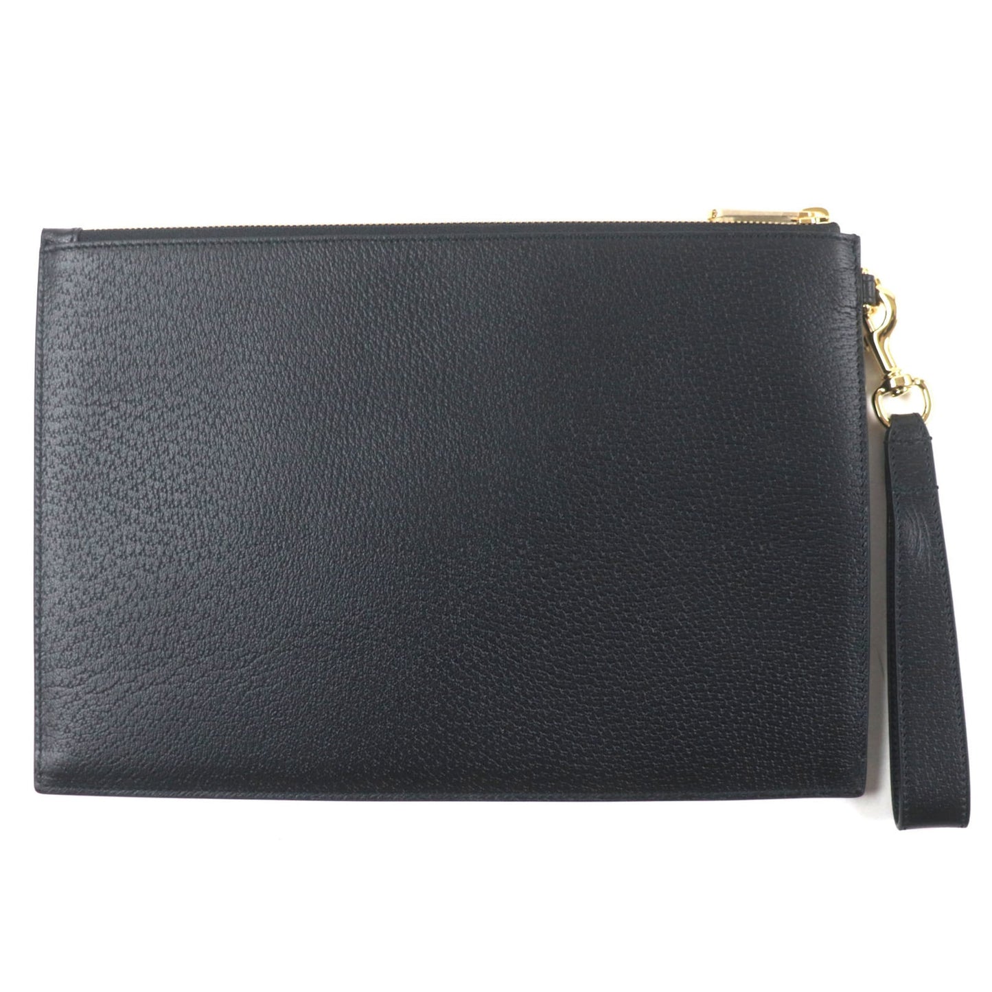 Gucci 700524 Horsebit Leather Clutch Bag With Strap
