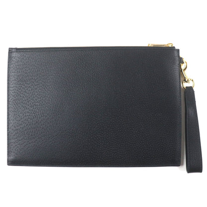 Gucci 700524 Horsebit Leather Clutch Bag With Strap