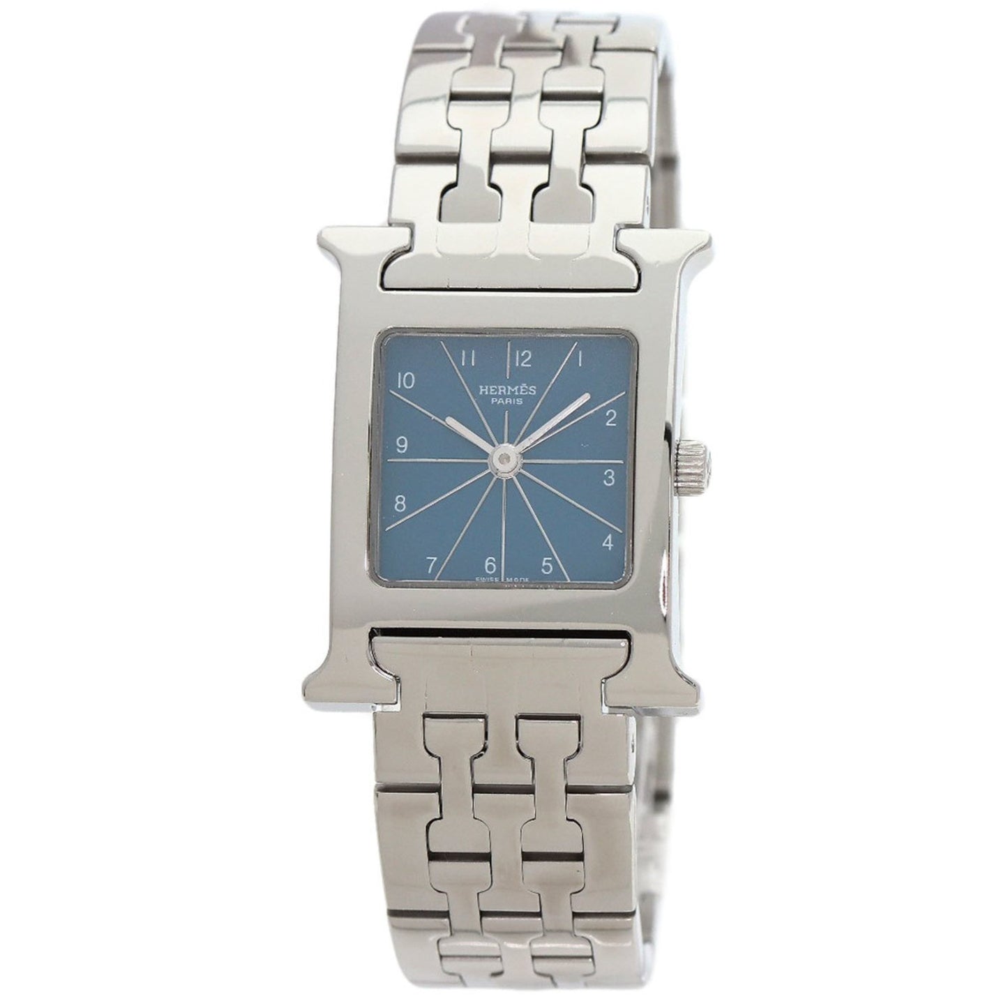 Herms Hh1.210 H Watch Blue Jean Stainless Steel/Ss