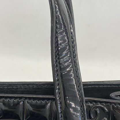 Chanel Chocolate Bar Tote Bag In Patent Leather