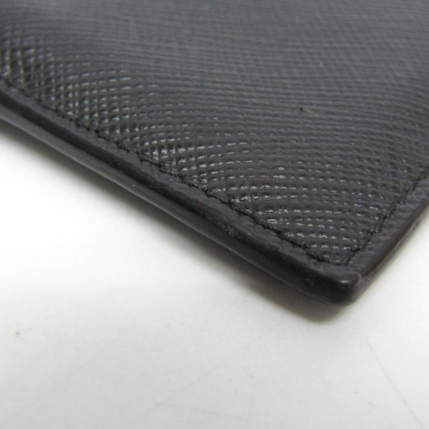 Prada Saffiano Leather Card Case Black