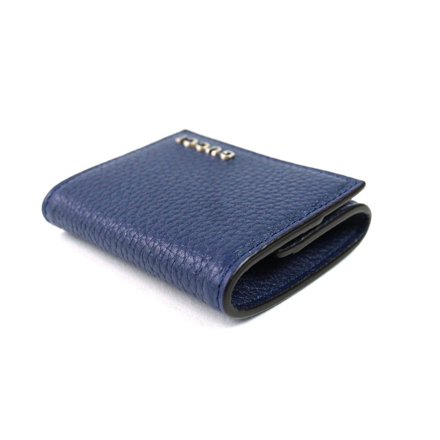 Gucci 771160 Leather Wallet/Coin Purse Compact Wallet With Logo Hardware