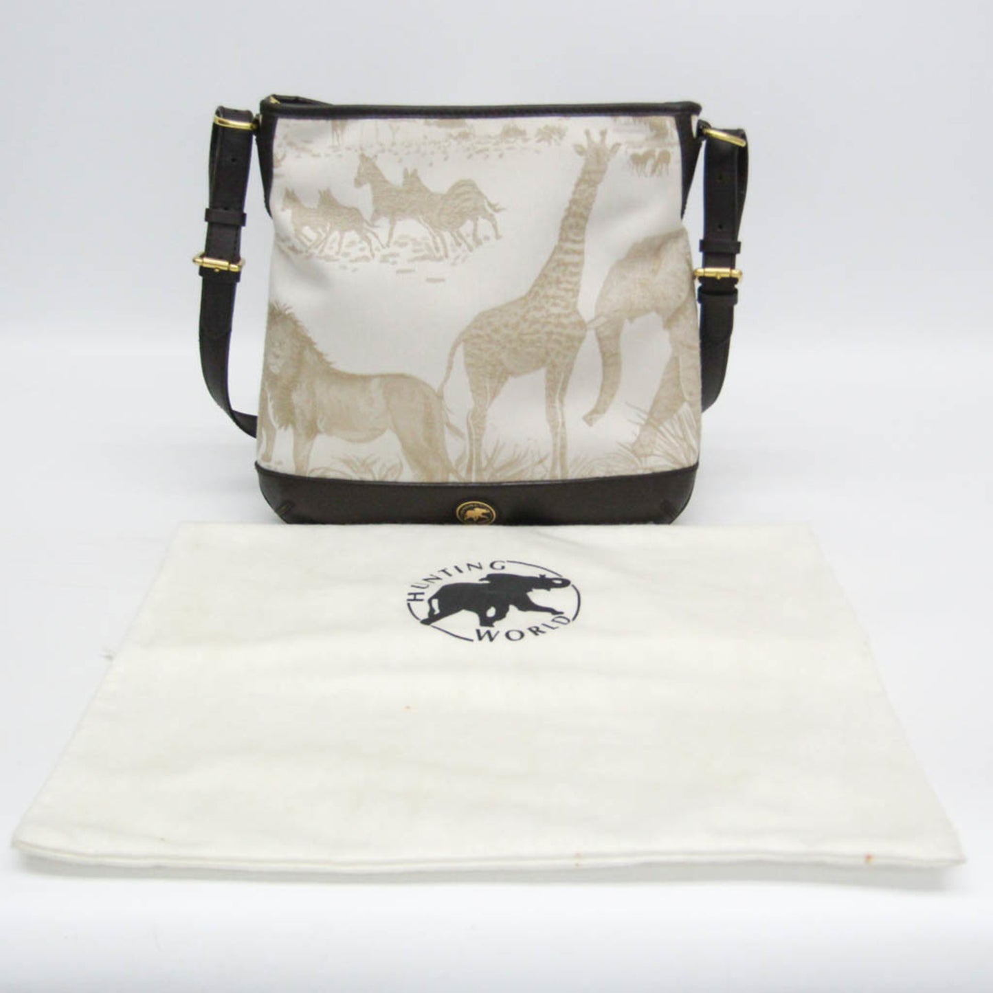 Hunting World Safari Embroidery Women'S Leather